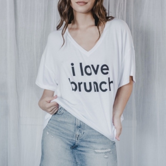 Peace Love World | I Love Brunch Tee